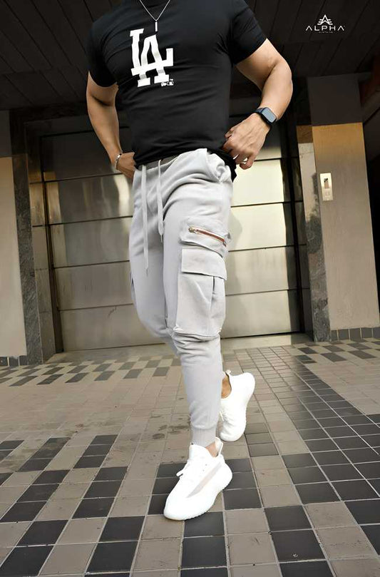 Men's Cotton Texture Stretchable Jogger